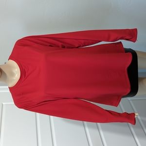 Climate Right by Cuddl Duds Red Long Sleeve Tee Size XL/XG